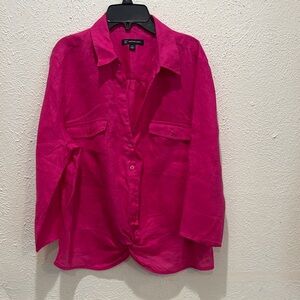 INC International Concepts Fuchsia Button-Up Shirt